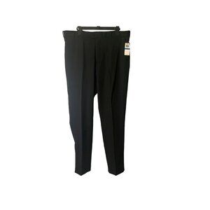 NWT Van Heusen Black dress pants men's 36x32 flex stretch material comfortable